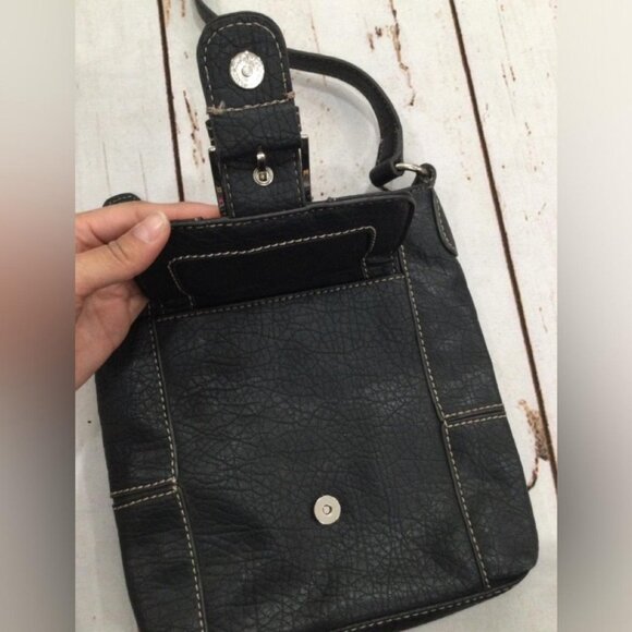 Women's Nine West Black Crossbody Bag Small Faux Leather - Picture 5 of 5